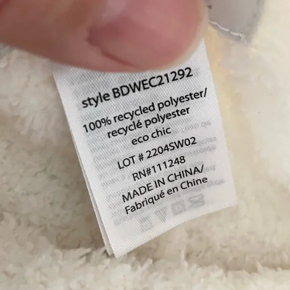 Barefoot Dreams Eco CozyChic Hoodie Lounge Shorts Almond womens small ivory cozy - Picture 5 of 5